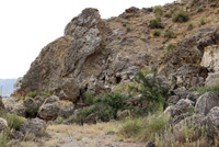 Explotaciones de áridos y yesos. Cabezo del Polavar. Villena 