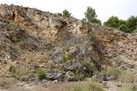 Explotaciones de áridos y yesos. Cabezo del Polavar. Villena 