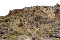 Explotaciones de áridos y yesos. Cabezo del Polavar. Villena 