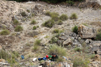 Explotaciones de áridos y yesos. Cabezo del Polavar. Villena 