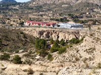 Barranco de Ojos. Aspe.  Yeso