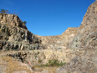 Cantera de Metabasitas EL Oriolet. Orihuela. Alicante 