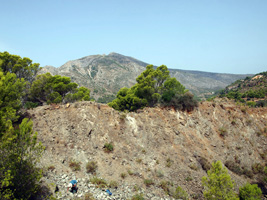 Explotación de ofitas. Sierra de Olta. Calpe.  