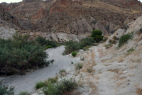 Rambla Carcelin. Ojos. Valle de Ricote. Murcia. Yeso