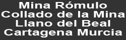 Mina Rómulo, Collado La Mina, Llano del Beal, Sierra Minera de Cartagena-La Unión, Cartagena, Murcia