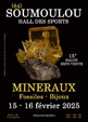 15ª exposición de joyas fósiles minerales de Soumoulou