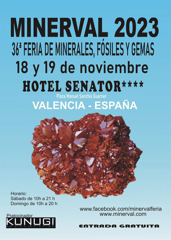 36ª Feria de Minerales, Fósiles y Gemas. MINERVAL 2023