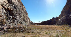 Cantera de Metabasitas.  Orihuela. Alicante