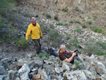 Grupo Mineralógico de Alicante. Explotación de ofitas en la Sierra de Oltra. Calpe.  Alicante  