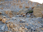 Grupo Mineralógico de Alicante.Cantera Casablanca. Lloma Alta, Les Boqueres, San Vicente del Raspeig, Alicante  