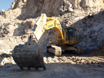 Grupo Mineralógico de Alicante. Explotación de yeso Las Viudas I. La Alcoraia. Alicante  