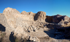 Grupo Mineralógico de Alicante.Canteras de yeso las Viudas. La Alcoraia. Alicante   