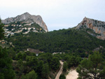 Grupo Mineralógico de Alicante. Cantera Barranco de la Mola. Sierra de Olta, Calpe. Alicante