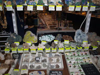 I Feria de Minerales de Elche. MinerElx. Stand de JV MINERALES