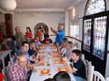 Minerales Monteluz. Comida entre los asistentes a la  Mesa de Minerales de Monteluz. bEAS DE gRANADA. 11 jUNIO 2016